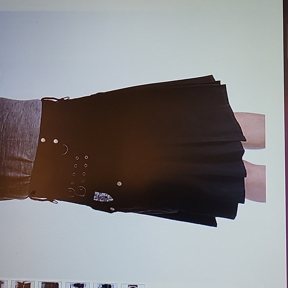 Damn Near Kilt 'En Men's Black Greenhorn Utility Kilt Cotton Large/X Large New … - Picture 1 of 8